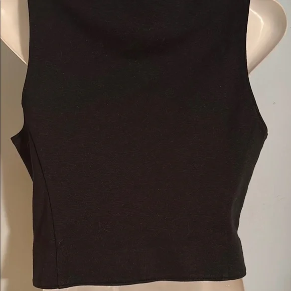Elegant Black Button Up Women's Vest size 8 - Picture 12 of 14